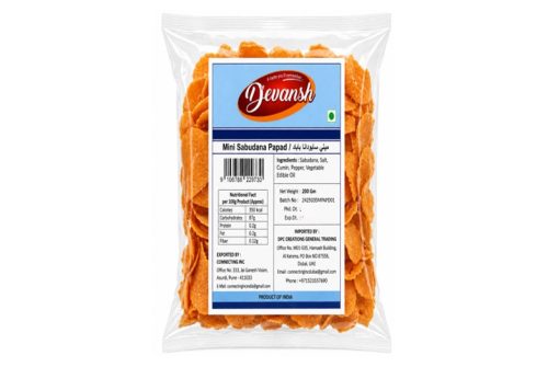Sabudana Minipapad – 200gm Devansh