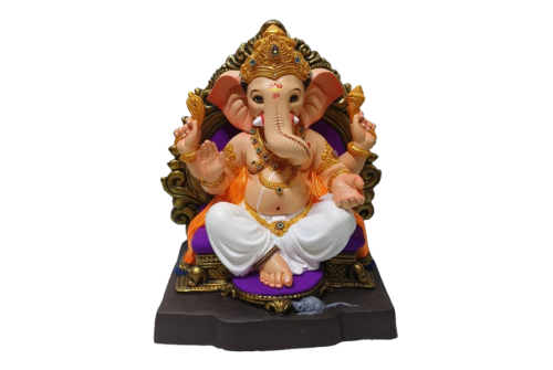 20 Inch Eco-Friendly Churangwala Ganesha Idol