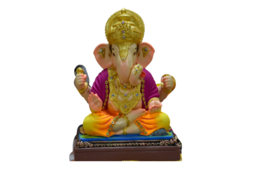 17 Inch Eco-Friendly Dagaduseth Ganpati Idol