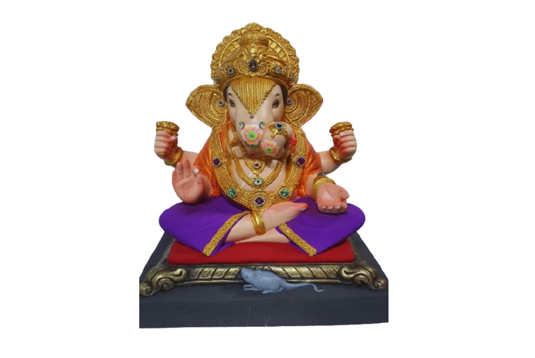 18 Inch Eco Friendly Dagaduseth Ganpati Idol Shrimantancha Ganpati