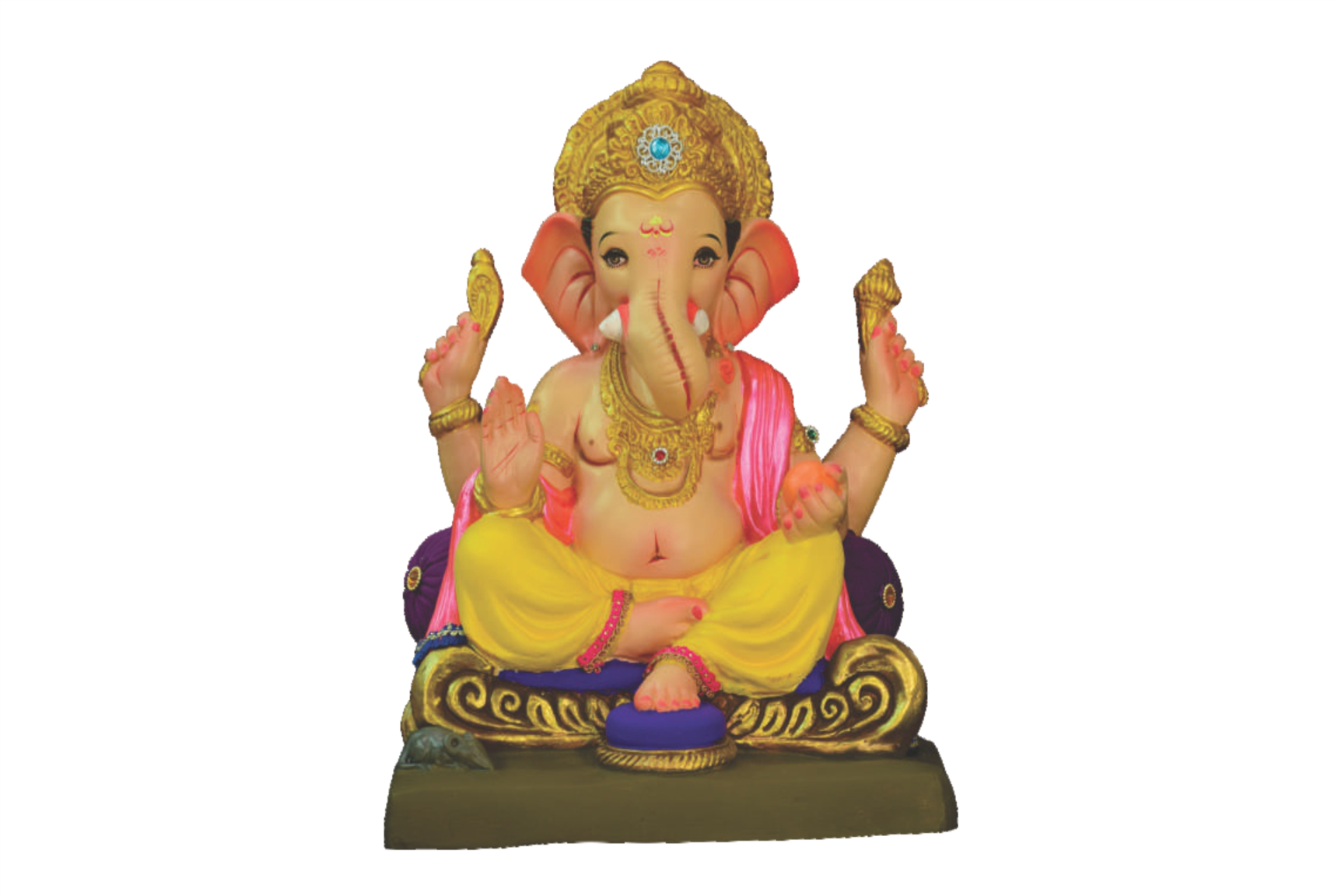 15 Inch Eco-Friendly Gajanan Ganpati Idol