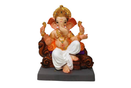 24 Inch Eco Friendly Gajmukh Ganesha Idol