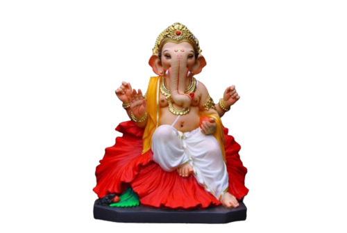 12 Inch Eco-Friendly Jaswanda Ganpati Idol