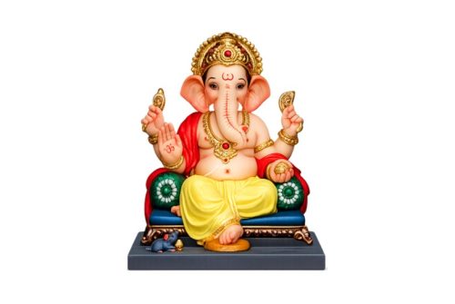 10 Inch Eco-Friendly Lambodar Lord Ganesha Idol