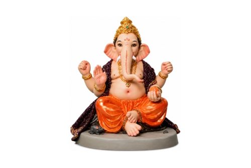 16.5 x 14 x 23H Eco-Friendly Lambodar Ganpati Idol