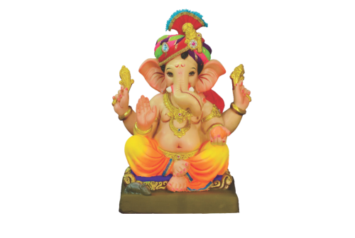 22 Inch Eco Friendly Pagadi Feta Ganpati Idol