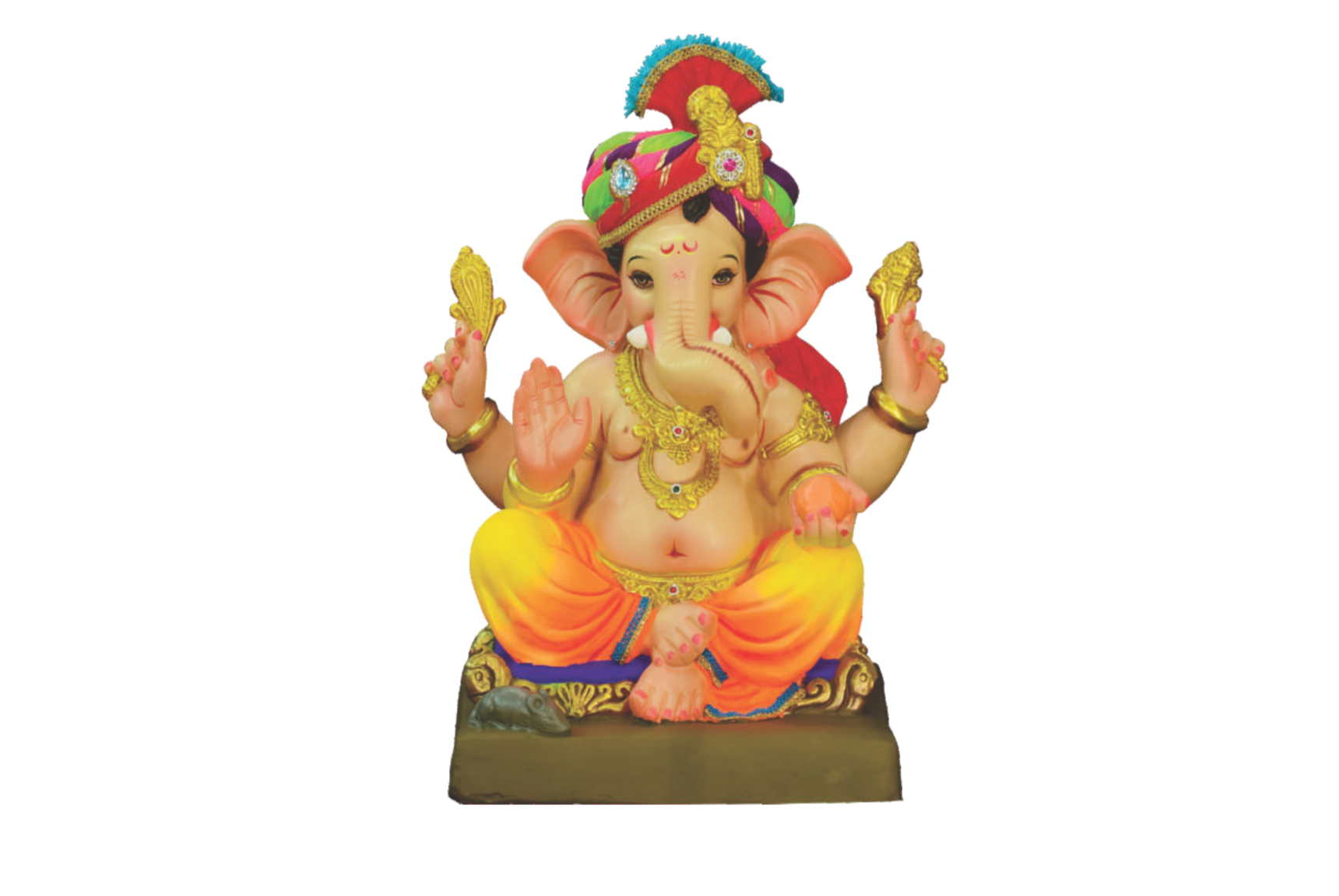22 Inch Eco Friendly Pagadi Feta Ganpati Idol