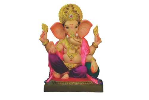 19 Inch Eco-Friendly S.B. Baithak Ganpati Idol