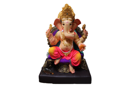 28 Inch Eco Friendly Shihasanwala Ganpati Idol