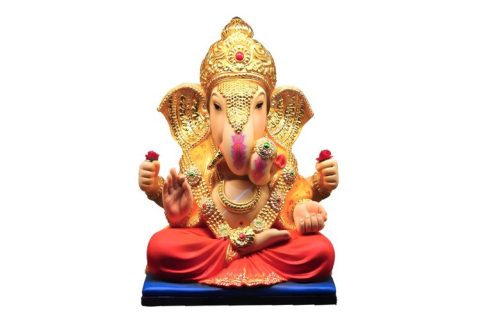 12 Inch Eco Friendly Shrimantancha Ganpati - Dagdusheth