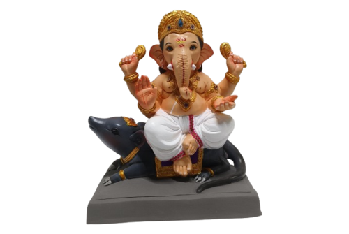 17 Inch Eco-Friendly Undirwala Ganpati Idol