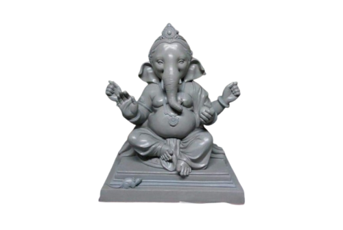 19 Inch Eco Friendly Gajmukh Ganapati Idol